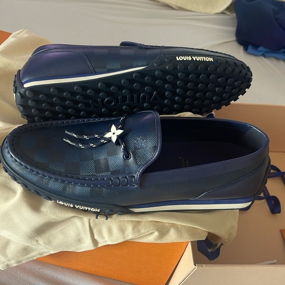Louis Vuitton - Racer Moccasin: Color; Marine - size 11 - Picture 6 of 16